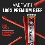 Jack Link's Original Zero Sugar Beef Sticks - (20 Pack) 0.92 oz Meat Sticks - Ready to Eat Protein Snacks - 5g Protein per Serving - Made with 100%