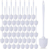 Enjamyo 50 Pcs Toilet Brushes, 14.2 Inch Long Plastic Handled Cleaning Scrubber, Heavy Duty Toilets Scrubber Brush, Toilet Bowl Brush for Bathroom