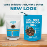 High Fiber Superfood Bites Sample Pack, 5g Clean Fiber Snack for Adults, Peanut, Cocoa & Date Flavors, No Added Sugar, Vegan High Fiber Snack