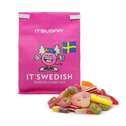 IT'SUGAR IT'SWEDISH Swedish Candy Sour Gummies Mix 10oz Bag