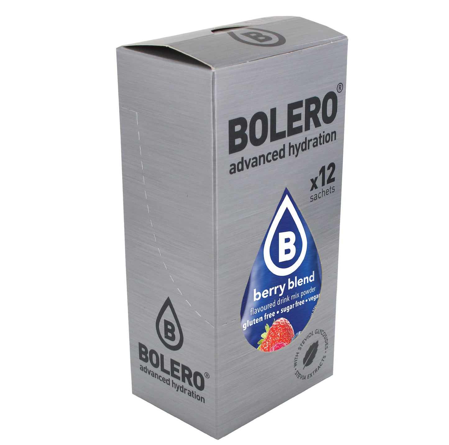 Bolero- Sugar Free Drink Mix Packets Berry Blend Fruit Flavors | Powdered Flavored Water Packets | 36 Small Sachet On The Go Packets