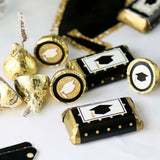 Big Dot of Happiness 2026 Gold Graduation Party Round Candy Sticker Favors - Labels Fit Chocolate Candy (1 Sheet of 108)