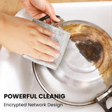 BlissVeritura Reusable Non Scratch Wire Dishcloth, 10pcs Steel Wire Cloths, Double-Layer Stainless Rag, Kitchen Cleaning Cloths, Suitable for Sinks