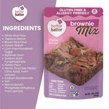 Better Batter Brownie Mix | Certified Kosher, Vegan & Gluten Free Mix for Baking Top 9 Allergen-Free Perfect for Fudgy Brownies! Add Water, Oil & Eggs Hostess Kitchen Cooking Gifts 1LB Pouch