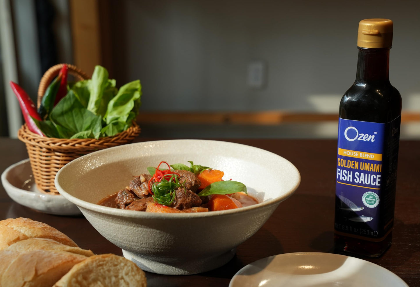 OZEN Golden Umami Garum Fish Sauce, Premium Artisanal Fermented Sauce Made from Flying Fish & Mackerel, Low Histamine Certified, Gourmet Umami