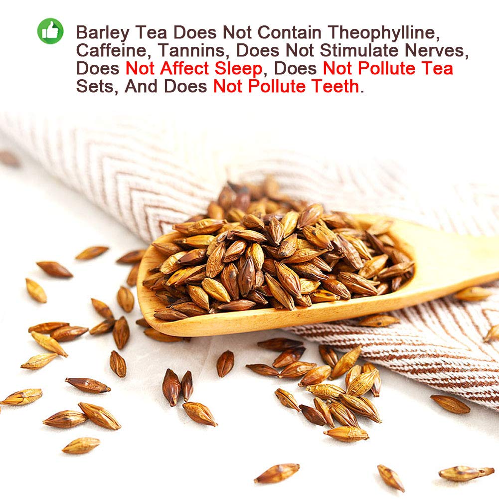 Plant Gift 100% Black Barley Tea Oriental coffee Natural Roasted Barley Loose Leaf Tea Caffeine Free, Natural,Sugar Free, 200g/7oz