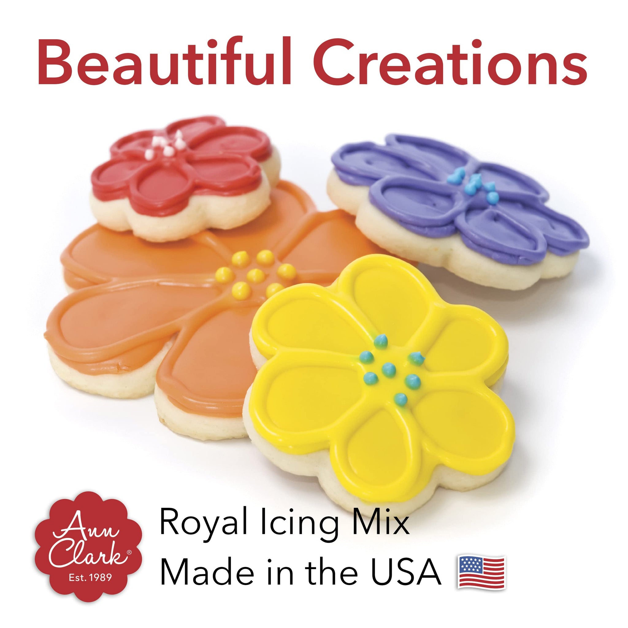 Ann Clark Royal Icing Mix 2-pk Makes 4 Cups (32 oz) of Cookie Icing