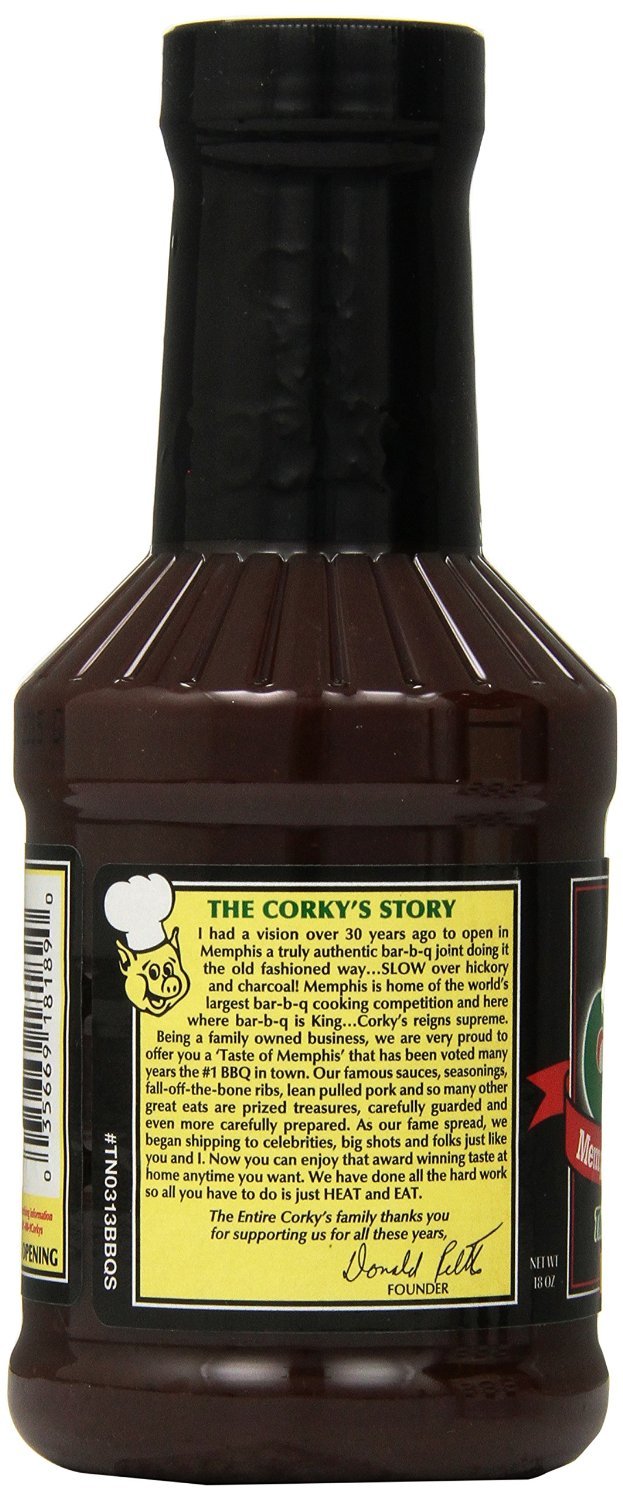 Corky's Memphis' Own Bar-B-Que Sauce- Original (Pack of 2)
