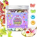 7.05 Oz Fruity Wax Candy, Chewable Fruit Flavor Liquid Burst Filling Wax Bottle Candies, Ideal for ASMR Snacks Viral TikTok Treats, Parties & Gifts