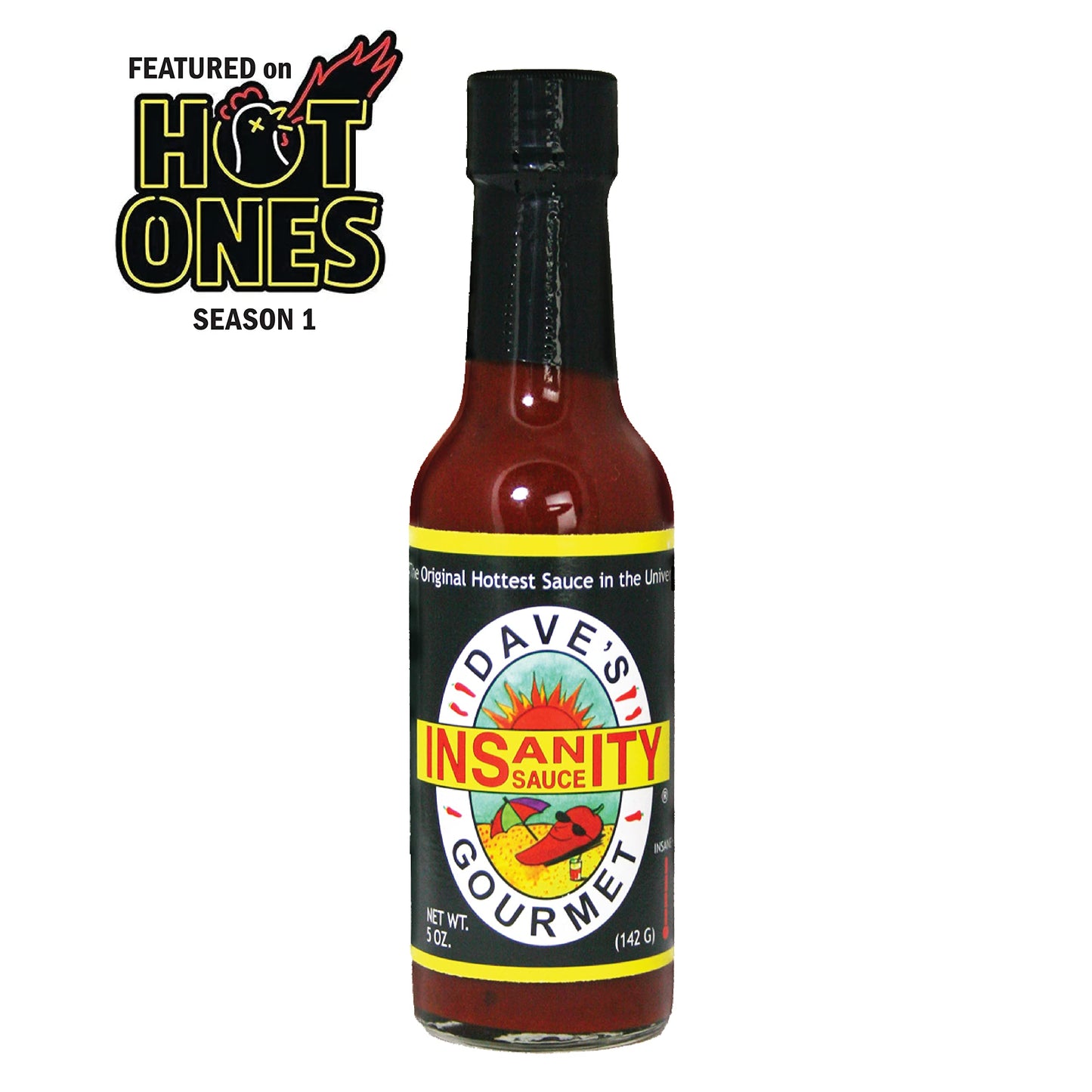 Dave's Gourmet Insanity Hot Sauce, The Original Hottest Sauce in the World, 5 Ounce (Pack of 3)