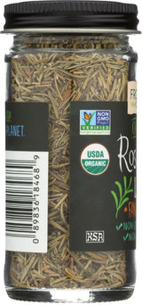 Frontier Co-op Organic Whole Rosemary Leaf, 0.85 Ounce Bottle, Pungent, Herbaceous, Fresh Earthy Taste & Aroma, Kosher