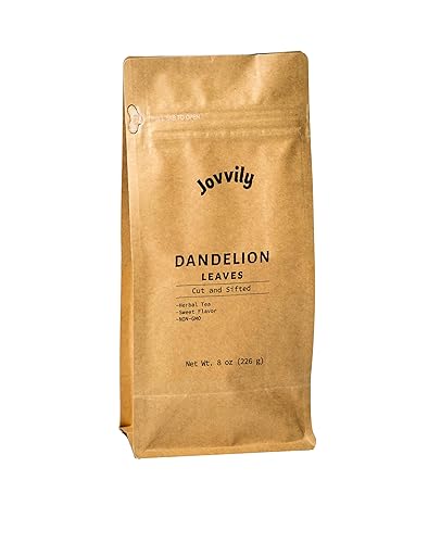 Jovvily Dandelion Leaves - 8 oz - Cut & Sifted - Herbal Tea - Cuisine Garnish