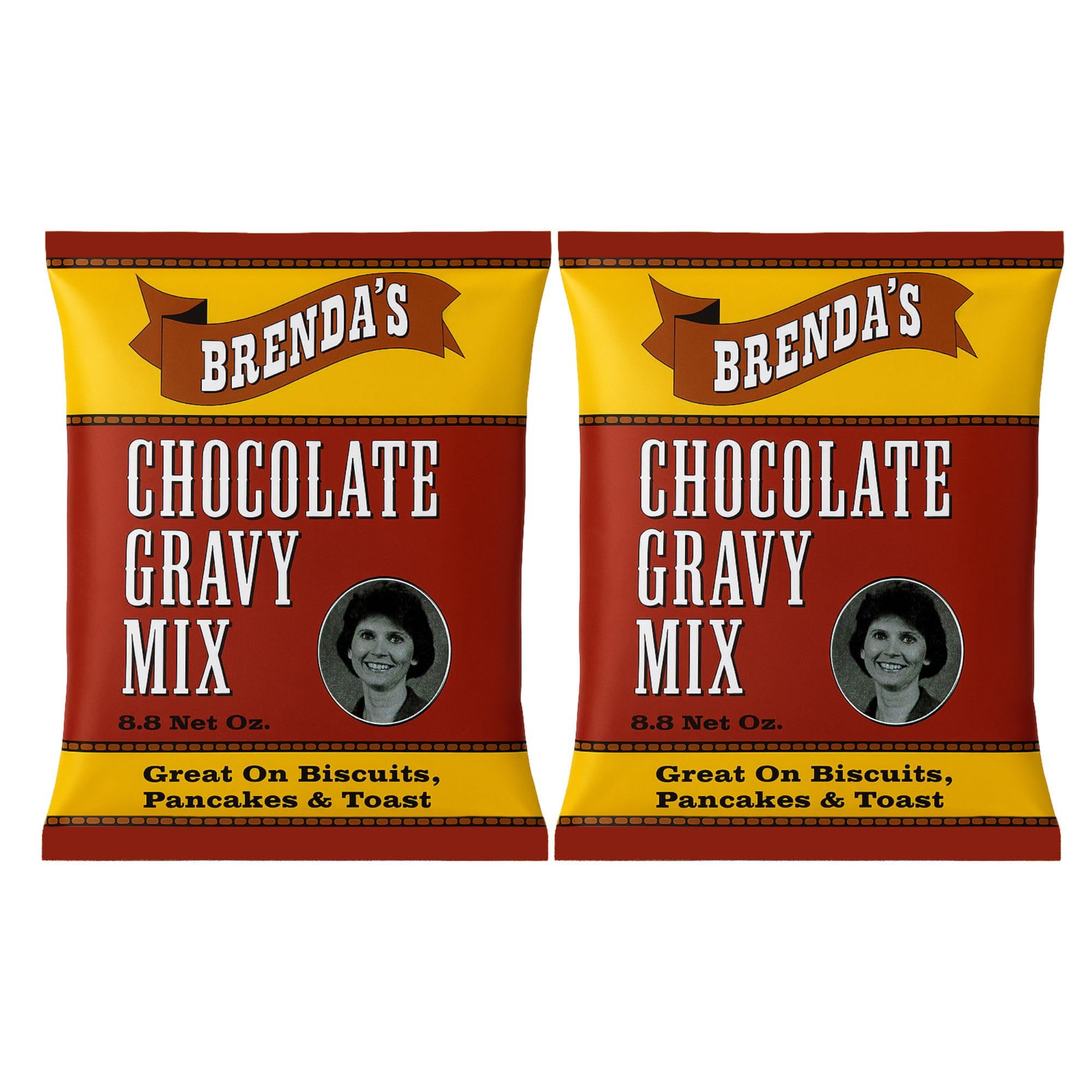Brenda's Chocolate Gravy Mix - Classic Southern Style, 8.8 oz, 2 Pack