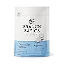 Branch Basics Dishwasher Tablets - 60 Ct | Plastic-Free, Fragrance-Free, Human-Safe, Dishwasher Pods Replacement | Delivers a Powerful Clean Without