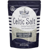 Le Marinier Celtic Salt Organic Grey Coarse, 1.1lb - 18oz. Mineral Rich 100% Natural and Unrefined French Sea Salt Organic. Hand Harvested Mineral Sea