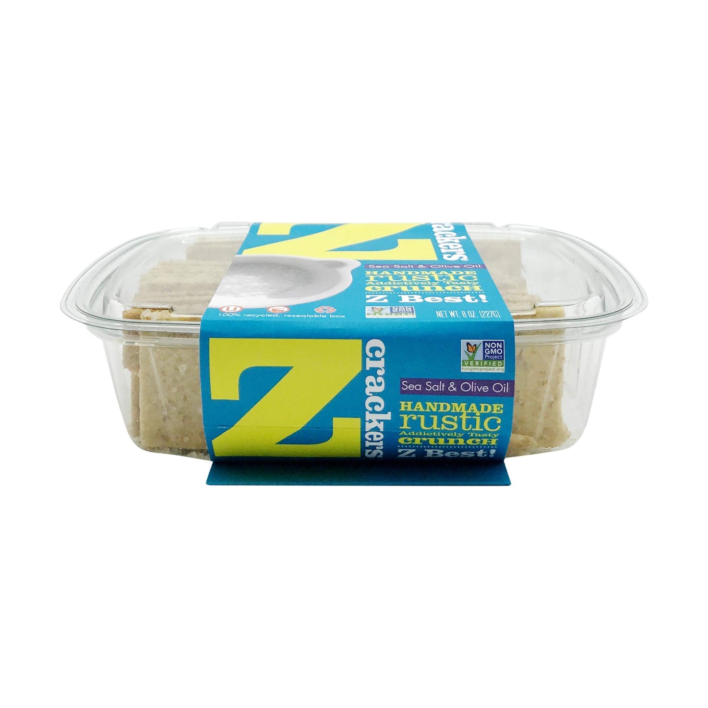 Z Crackers, Crackers Sea Salt And Olive Oil, 8 Ounce