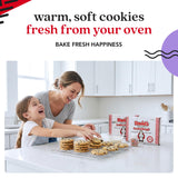 David's Cookies Cookies and Cream and Lemon Blueberry Decadent Cookie Dough Ready to Bake Frozen Variety Pack with Chocolate Cookie Pieces White