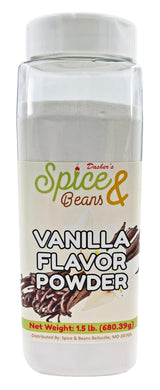 Vanilla Flavoring Powder | Liquid Vanilla Alternative | by Dasher's Spice & Beans | 1.5 lb