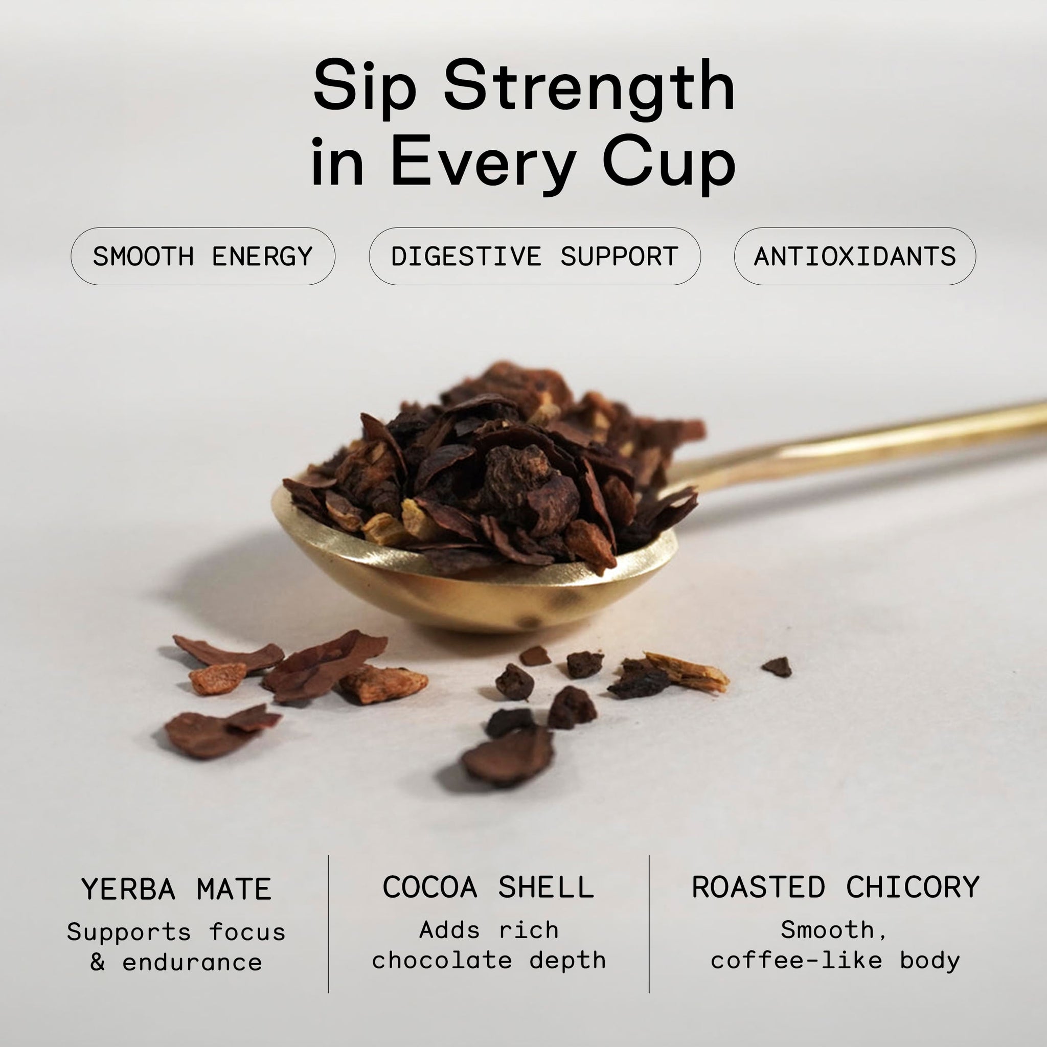 Firebelly Tea No Ordinary Joe Organic Yerba Mate Loose Leaf Tea with Cocoa and Roasted Chicory, Coffee Alternative Herbal Tea, Smooth Energy, Bold