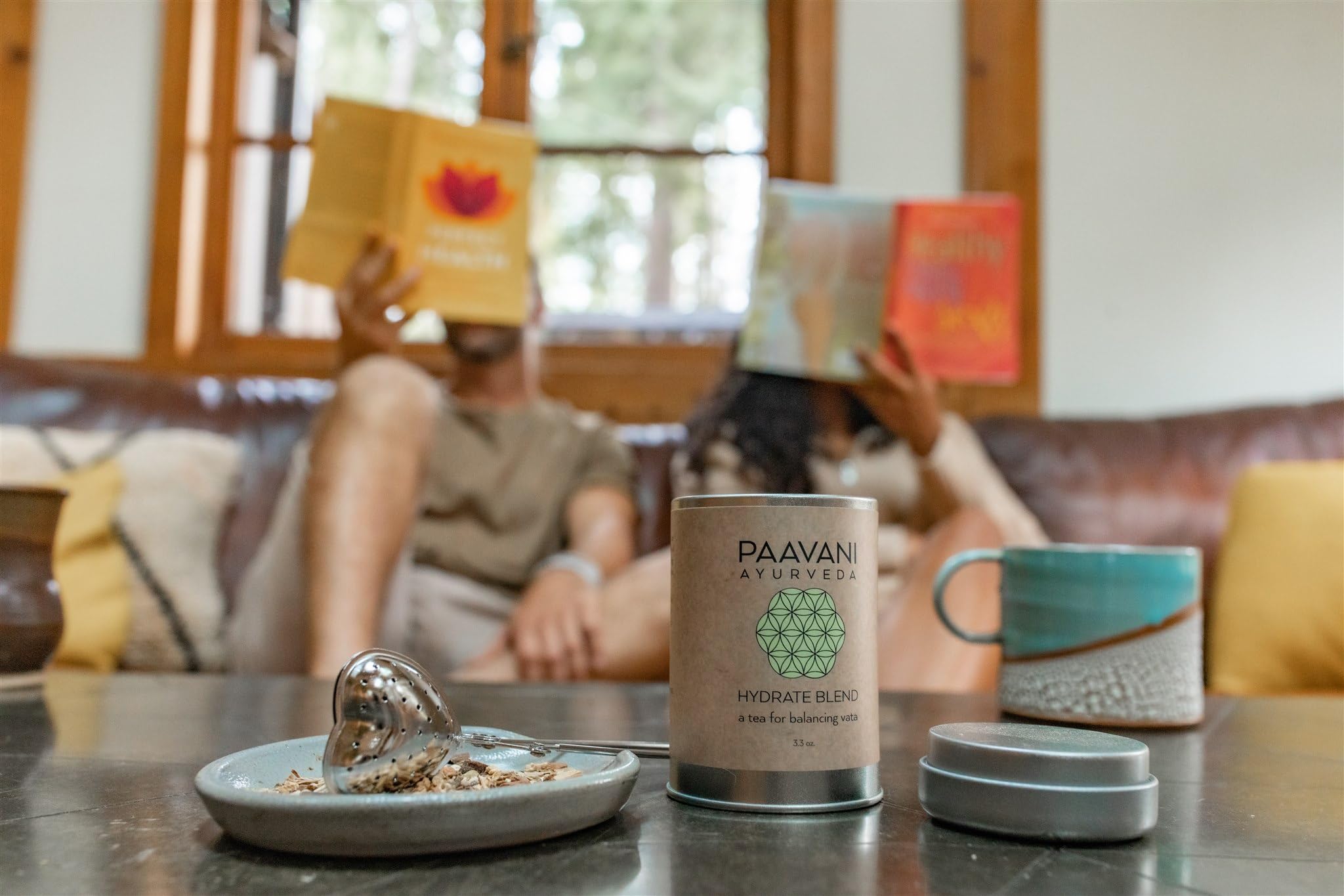 Hydrate Blend Herbal Tea - Caffeine-Free Ayurvedic Tea with Hibiscus, Rose & Licorice | Supports Deep Hydration, Radiance & Skin Health