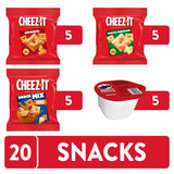 Cheez-It, Pringles, Lunch Snacks, Variety Pack, 16.95oz Box (20 Packs)