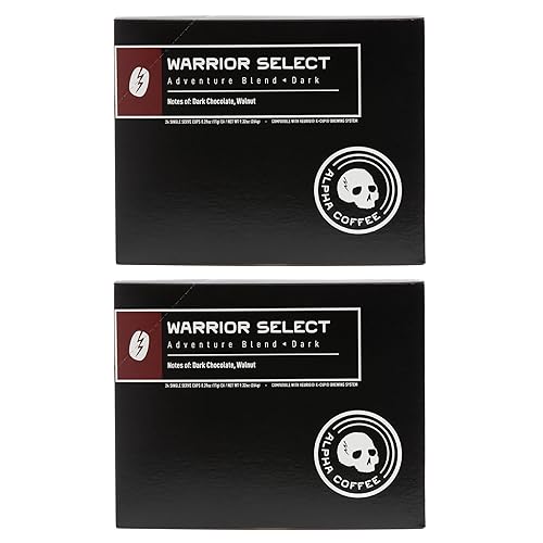 Alpha Coffee - Warrior Select - 24 Count Coffee Pods - Premium Gourmet Craft Medium-Dark Roast Coffee | Veteran Owned - Specialty Small Batch Roasted