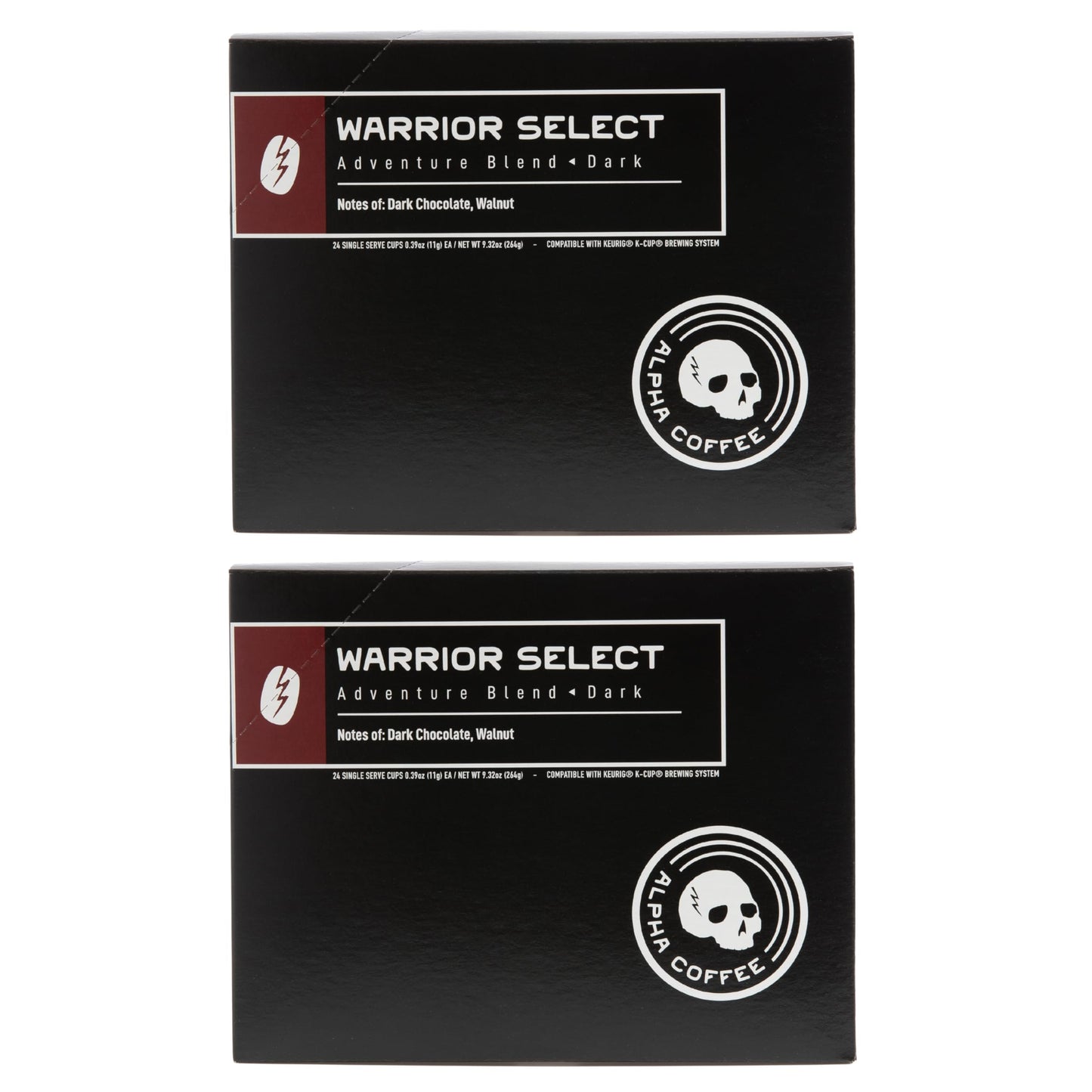 Alpha Coffee - Warrior Select - 24 Count Coffee Pods - Premium Gourmet Craft Medium-Dark Roast Coffee | Veteran Owned - Specialty Small Batch Roasted