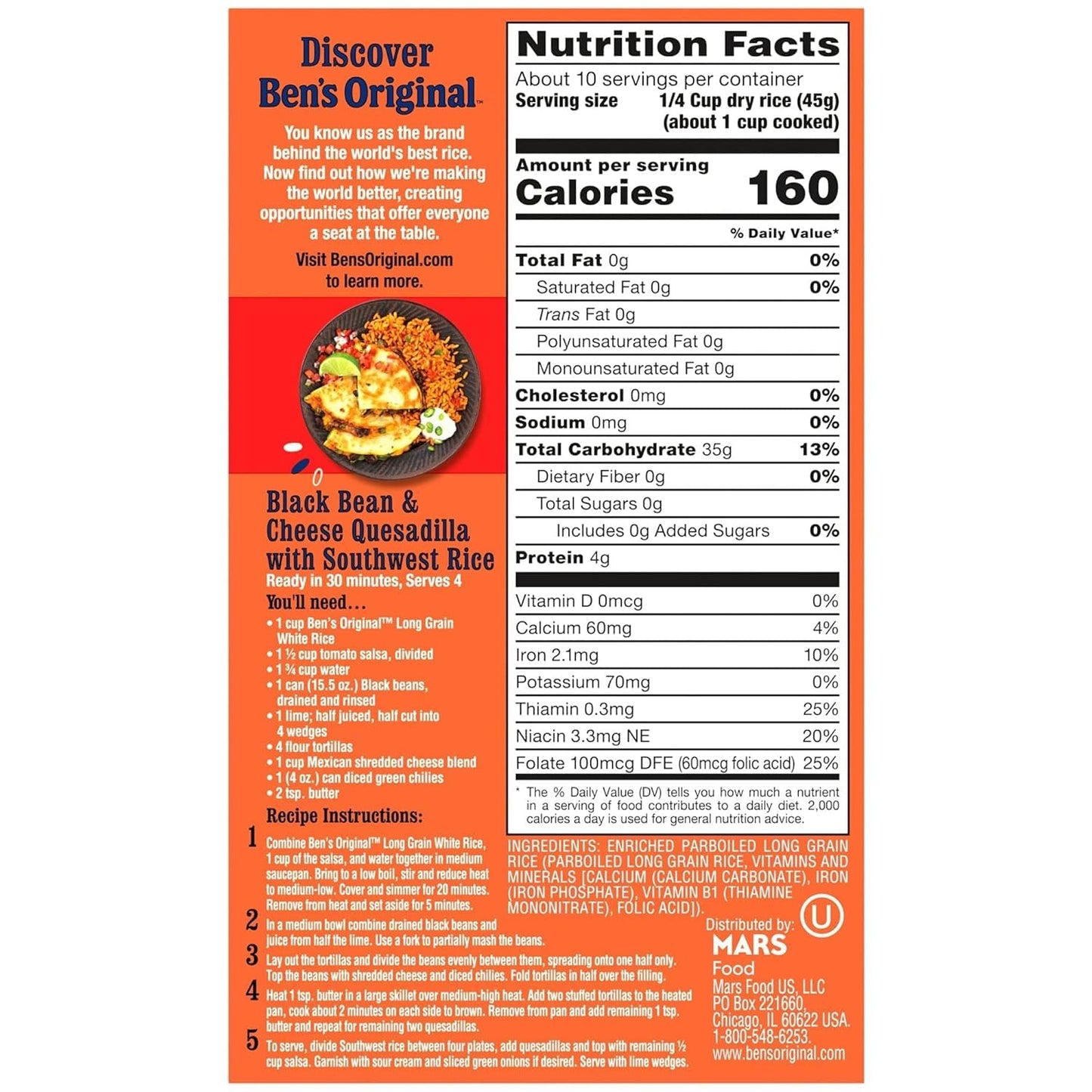 Uncle Ben's Original Converted Enriched Parboiled Long Grain Rice 16 oz