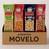 Assorted Peanuts Variety Pack - 10 Single-Serve Snack Bags | Salt & Lime, Spicy, Japanese & Hot Flavors | Crunchy Peanut Snacks for Lunchboxes