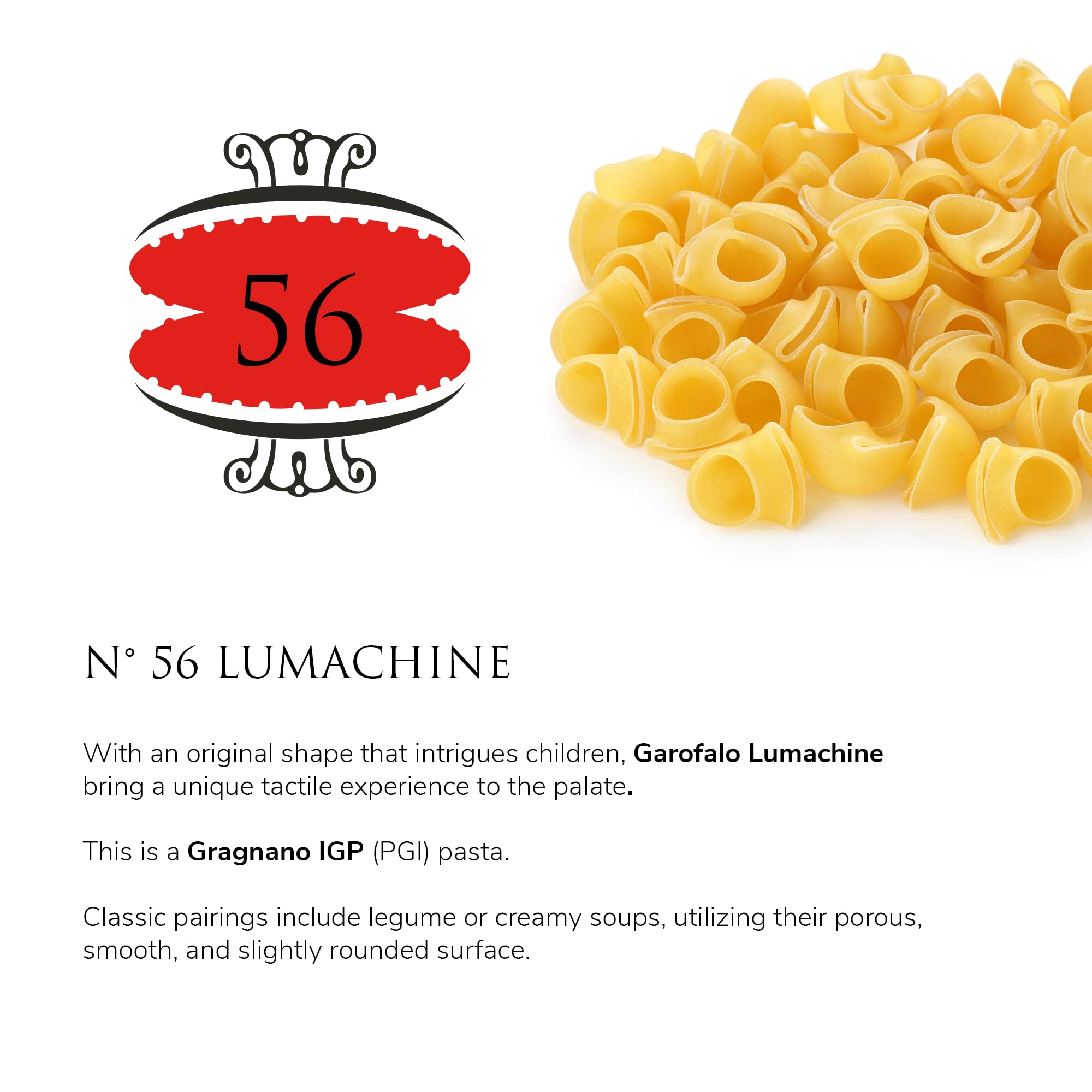 Garofalo - Premium Durum Wheat Semolina Lumachine Pasta, Italian Made, Bronze-Drawn, Al-Dente, One-Ingredient Pasta (2 pack)