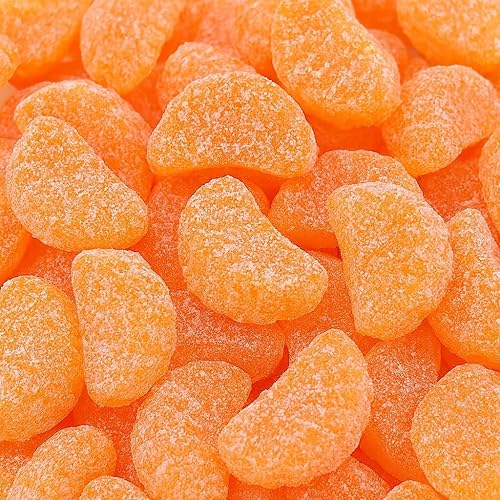 Orange Fruit Slices - 1 Pound Bulk Bag (About 35 Count) - Jelly Candy - Classic Old-Fashion Taste ShoJerCo Foods