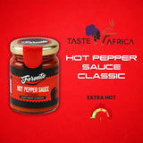 Authentic Taste Africa Pepper Sauces & Purees - Traditional West African Chili Sauce Made with a Variety of Peppers, Ginger & Garlic, Flavor-Packed