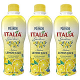 Italia Garden Italian Lemon Juice, Not From Concentrate, Real, Perfect for Cooking, Drinks, Marinades & More, Pure Citrus Flavor with Convenient