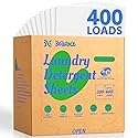 Laundry Detergent Sheets - Fragrance Free Laundry Sheets, 400 Loads, Eco-Friendly, Plastic-Free, Space Saving, Fast Dissolve & Hypoallergenic