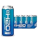 eH2O Energy Water - 80mg Natural Caffeine, Tastes like Water, No Artificial Anything, 0 Calories, 0g Sugar, Clean Energy Drink and Coffee Alternative