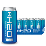 eH2O Energy Water - 80mg Natural Caffeine, Tastes like Water, No Artificial Anything, 0 Calories, 0g Sugar, Clean Energy Drink and Coffee Alternative