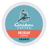 Caribou Coffee Obsidian, Single-Serve Keurig K-Cup Pods, Medium Roast Coffee, 72 Count