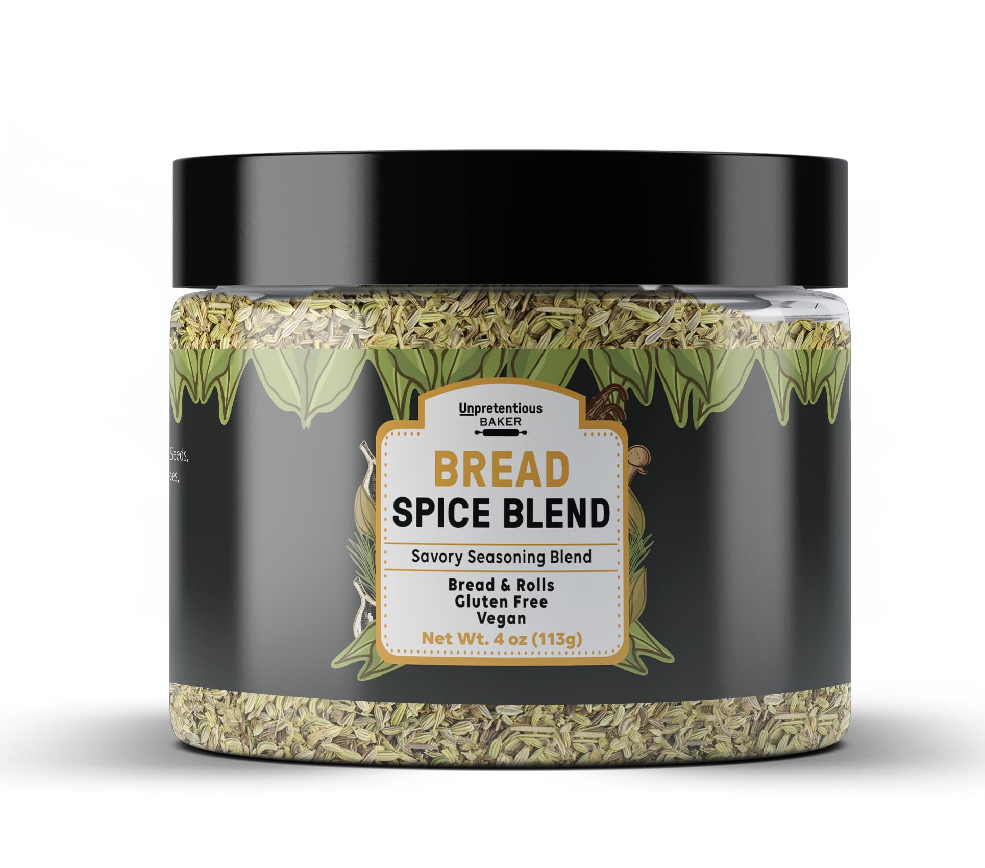 Unpretentious Bread Spice Blend (4 Ounces), Savory Seasoning Blend, Bread & Rolls, Marinades & More