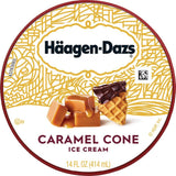 Haagen-Dazs Ice Cream, Caramel Cone, 14 oz (Frozen)
