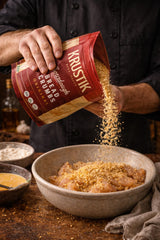 Krustik Sourdough Original Panko Bread Crumbs - Breadcrumbs 11.4 Oz Bag Breading for Baking, Seasoning, Chicken, Fish, Soup, Salad, Stuffing, Meatloaf