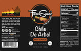 Chile De Arbol Hot Sauce by Fresco Sauce- Arbol Chilies - Mango - Flavorful - All Natural- Vegan - Gluten Free - 5 fl oz