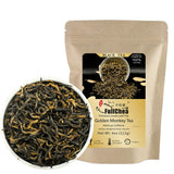 FullChea - Chinese Tea Golden Monkey - Fujian Black Tea Loose Leaf - Golden Tea Chinese - Pleasant Taste with Malt and Chocolate - 4oz / 113g