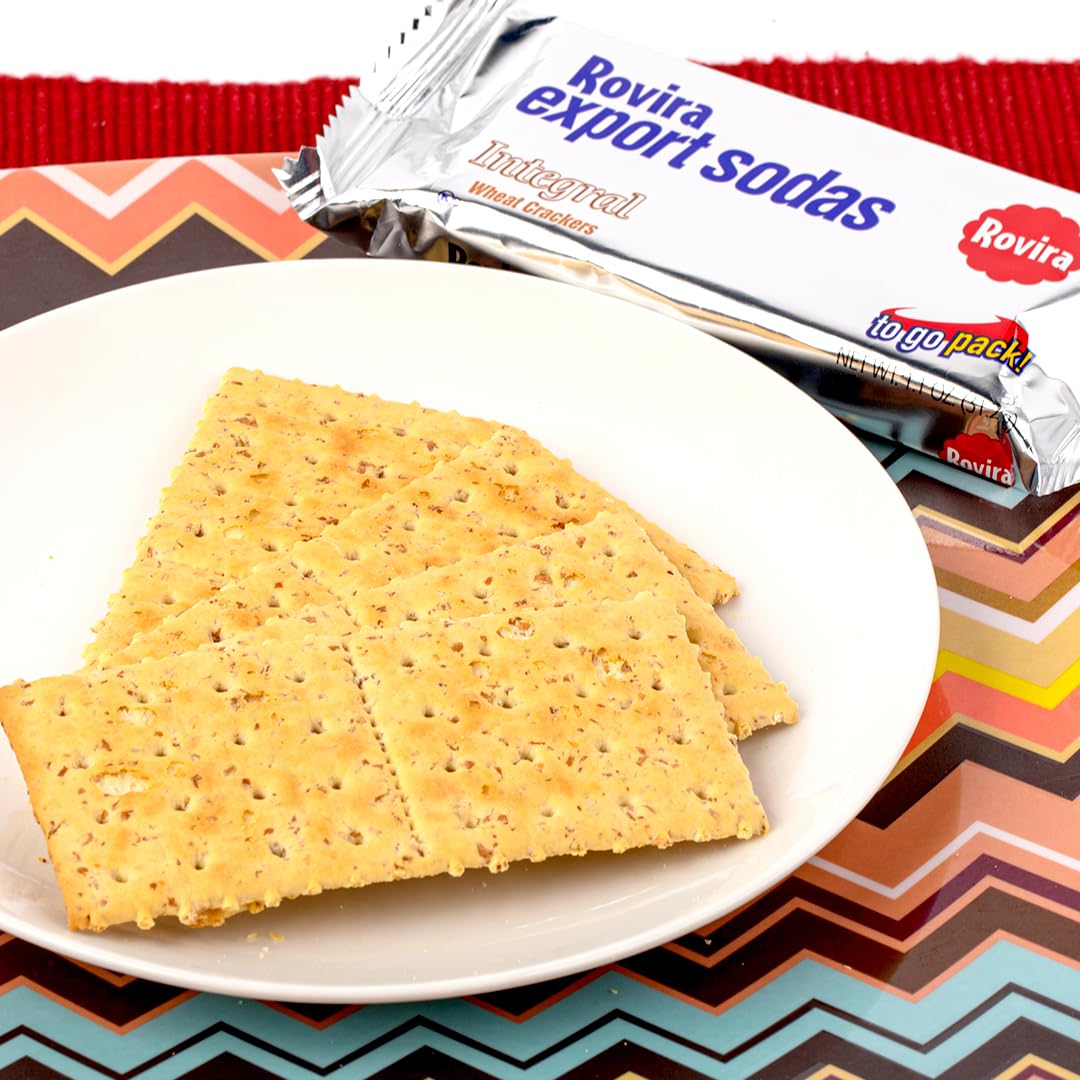 Rovira Whole Wheat Crackers - Crunchy and Tasty Snack for Tea or Coffee - 9 oz (Pack of 1)
