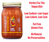 All-Natural Mango Salsa by Dennis’ Gourmet | This fresh, hearty restaurant salsa is low in sugar, calories, carbs, and sodium. Fat and gluten-free