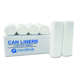 Inteplast Group VALH3660N12 High-Density Can Liner, 36 x 58, 55-Gallon, 13 Micron Equivalent, Clear, 25 Per Roll (Case of 8 Rols)