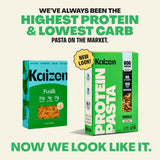 Kaizen Protein Pasta & Rice Variety Pack - Low Carb, High Protein Sampler with Fusilli, Lumache, Rice, Mac & Cheese - Gluten-Free, Keto-Friendly