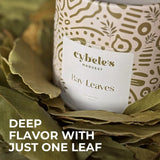 Cybele’s Harvest Bay Leaves Whole 0.2oz, Dried Turkish Bay Leaf, Aromatic Herb for Soups Stews Sauces