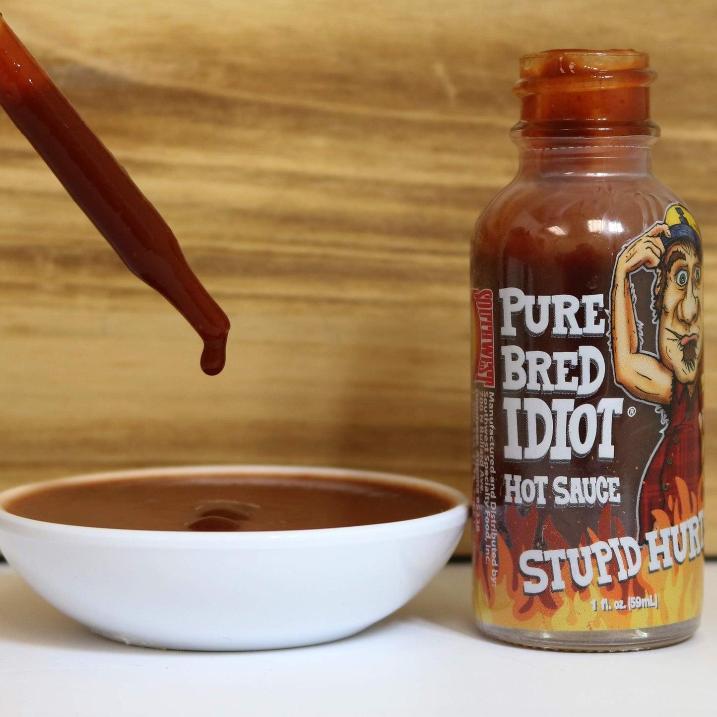 Premium Gourmet Idiot Hot Sauce - Ultimate Hottest Hot Sauce Gift - Try if you dare! (PureBred Idiot)