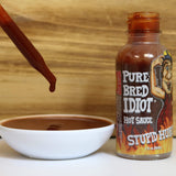 Premium Gourmet Idiot Hot Sauce - Ultimate Hottest Hot Sauce Gift - Try if you dare! (PureBred Idiot)