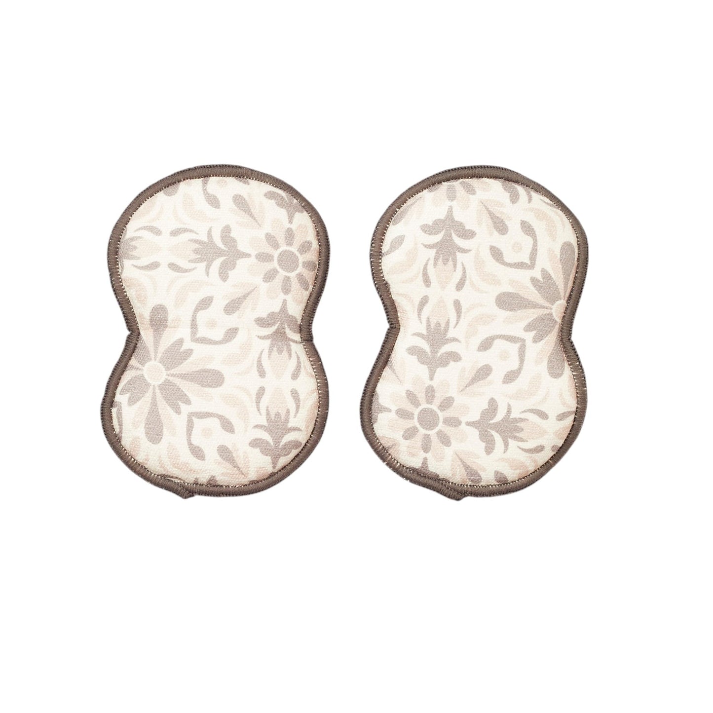 Bright Habits Sponge Set in Taupe - Set of 2 Super Absorbent Washable Reusable Cleaning Sponges Made from Recycled Materials, Durable Eco Friendly